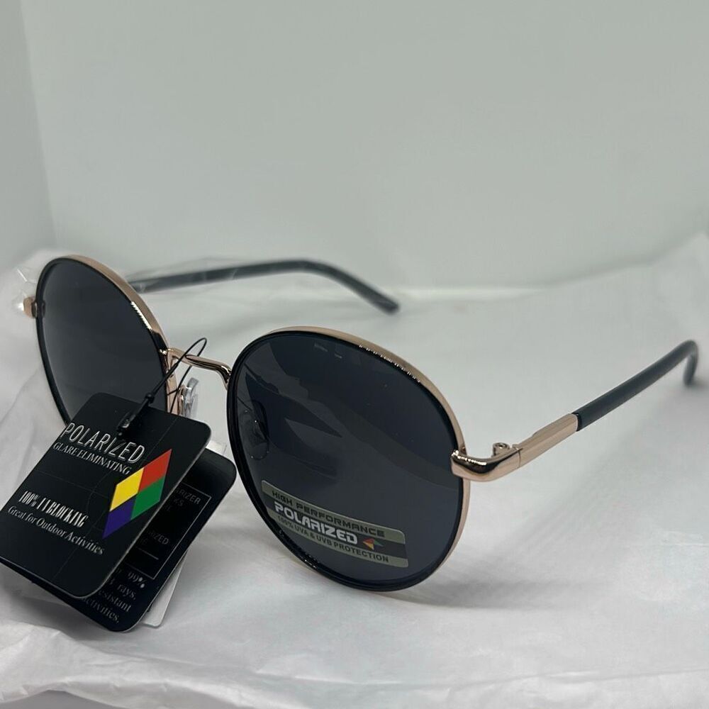 Giselle Polarized Round Sunglasses – Vintage Inspired UV Protection